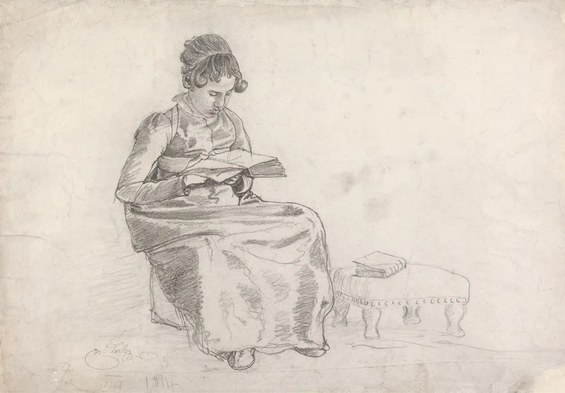 Girl Reading A Book 2