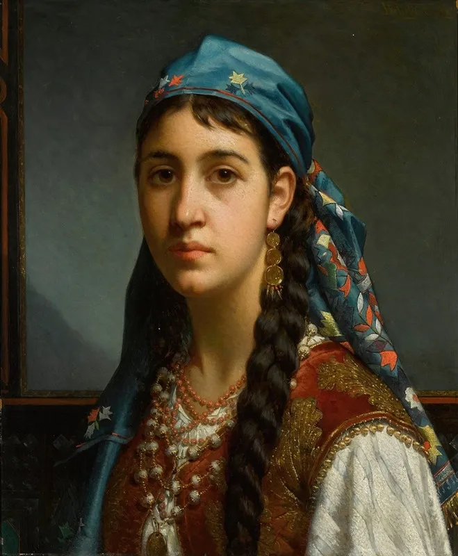 Girl With Blue Headscarf