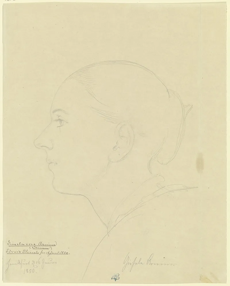 Gisela Von Arnim Im Profil Nach Links