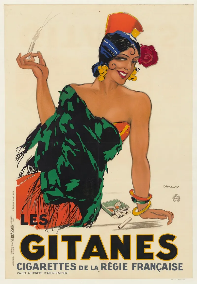 Gitanes Cigarettes De La Regie Francaise Wall Art by Dransy - High-Resolution Digital Print