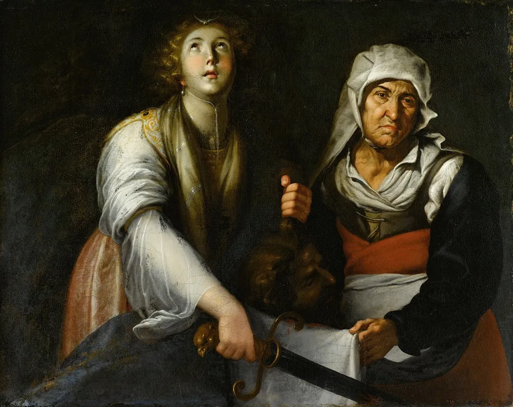 Giuditta E La Serva Wall Art by Pietro Ricchi - High-Resolution Digital Print