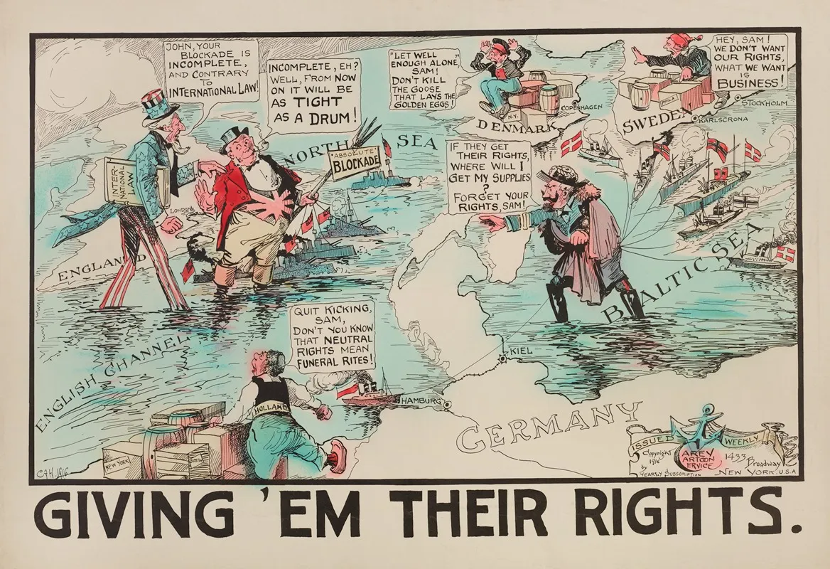 Giving Em Their Rights Wall Art by Carey Cartoon Service - High-Resolution Digital Print