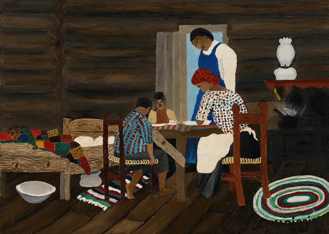 Giving Thanks Wall Art by Horace Pippin - High-Resolution Digital Print