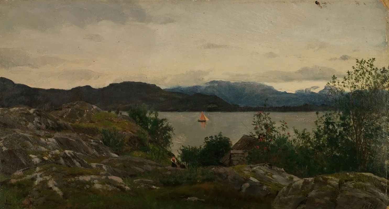 Gjermundshavn Hardanger 3 Wall Art by Amaldus Nielsen - High-Resolution Digital Print