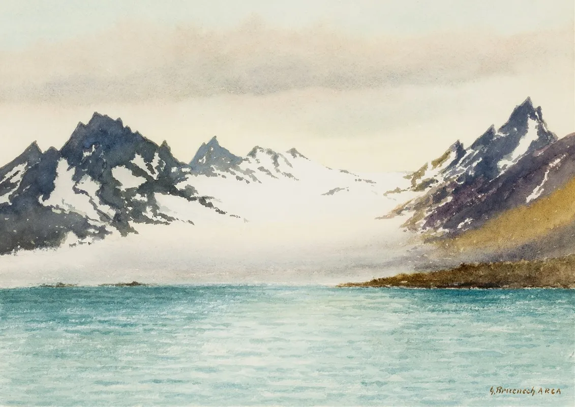 Glacier At Isfjorden Spitsbergen Wall Art by George Bruenech - High-Resolution Digital Print