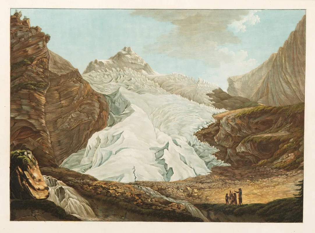 Glacier De Rosenlaui Dans Le Pays De Hasly