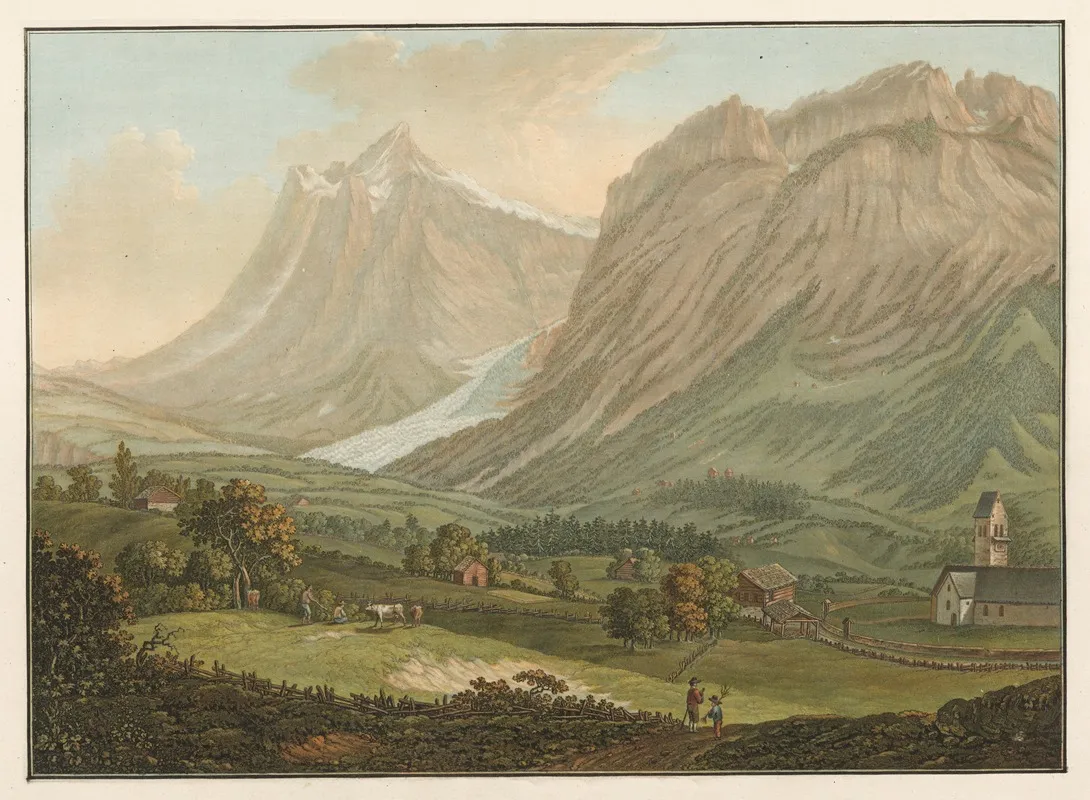 Glacier Superieur De La Vallee Du Grindelwald Dans Le Canton De Berne