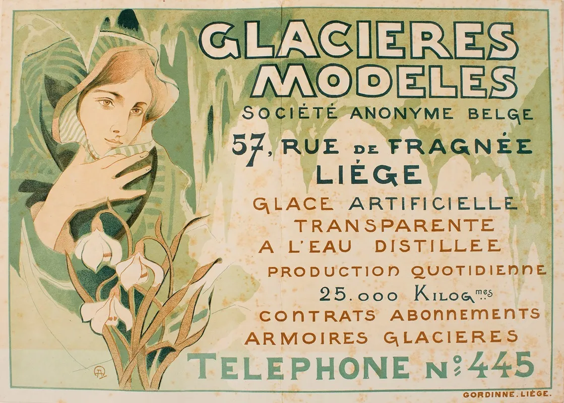 Glacieres Modeles Wall Art by Auguste Donnay - High-Resolution Digital Print