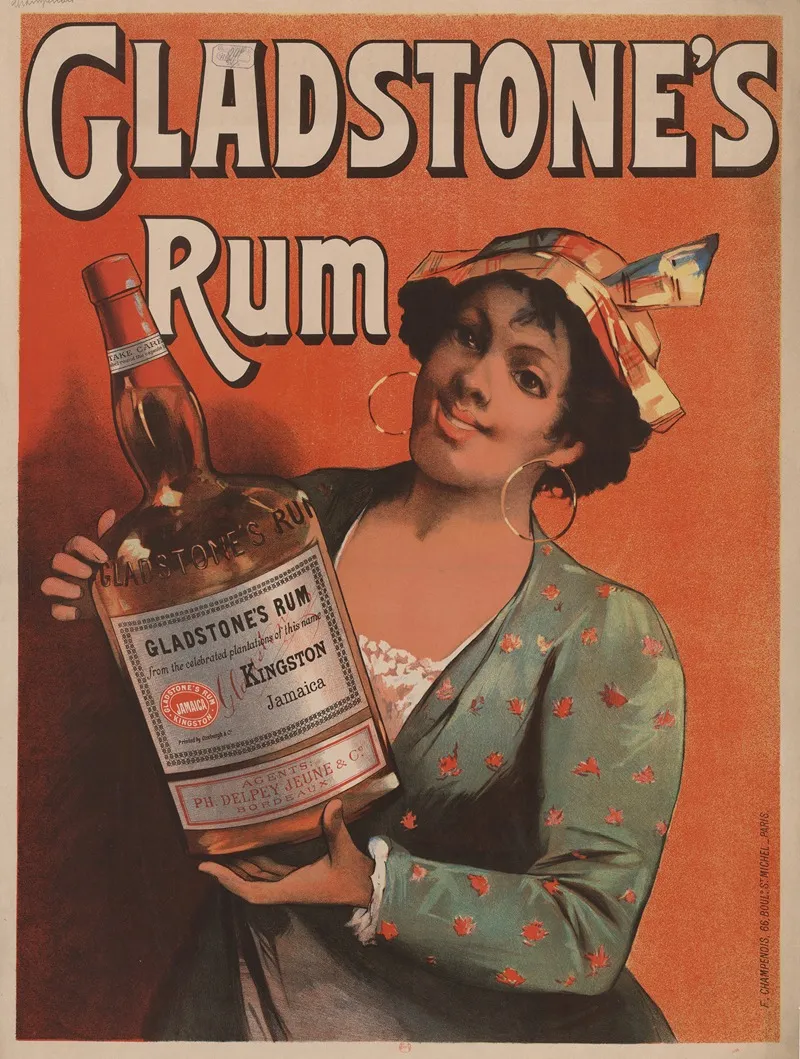 Gladstones Rum 2 Wall Art by Imp. F. Champenois - High-Resolution Digital Print