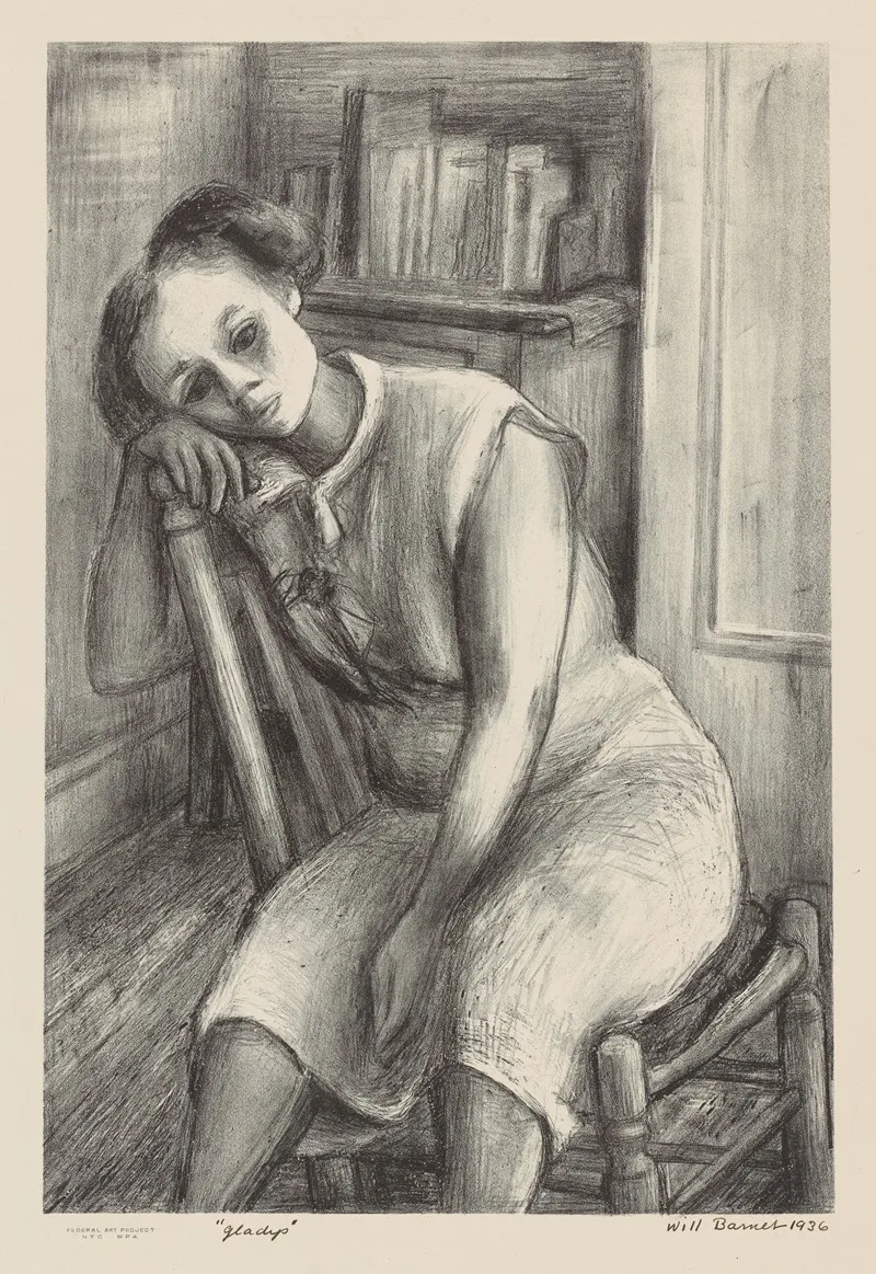 Gladys 2 Wall Art by Will Barnet - High-Resolution Digital Print