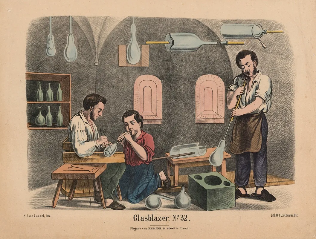 Glasblazer No 32 Wall Art by Hendrik Jan van Lummel - High-Resolution Digital Print