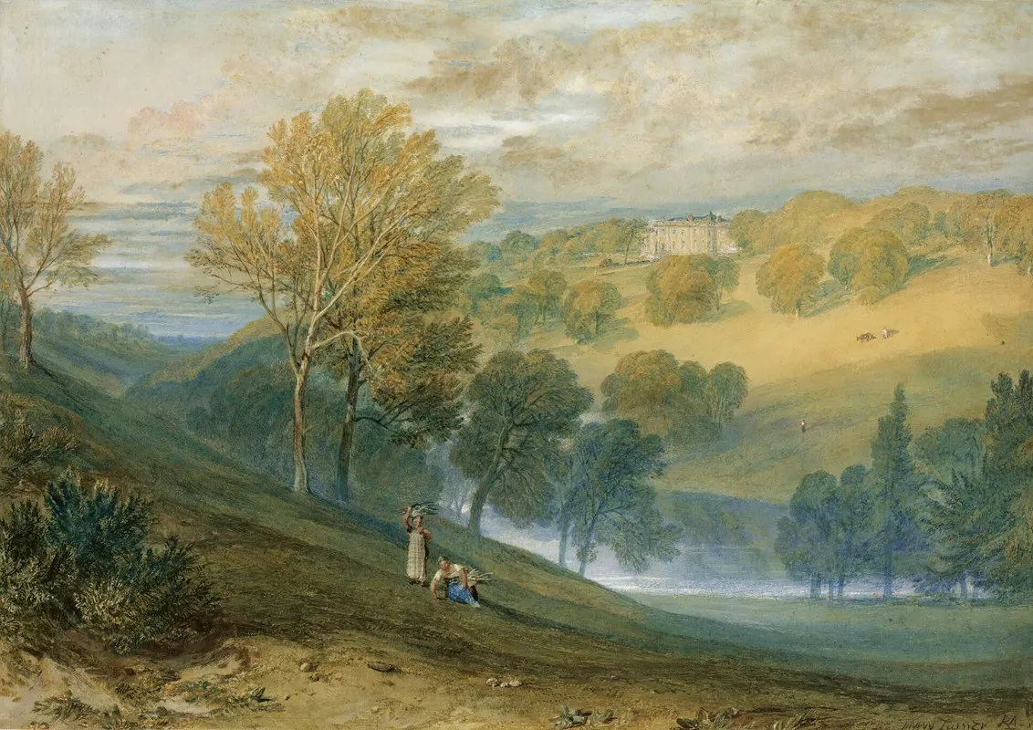 Gledhow Hall Yorkshire Wall Art by Joseph Mallord William Turner - High-Resolution Digital Print
