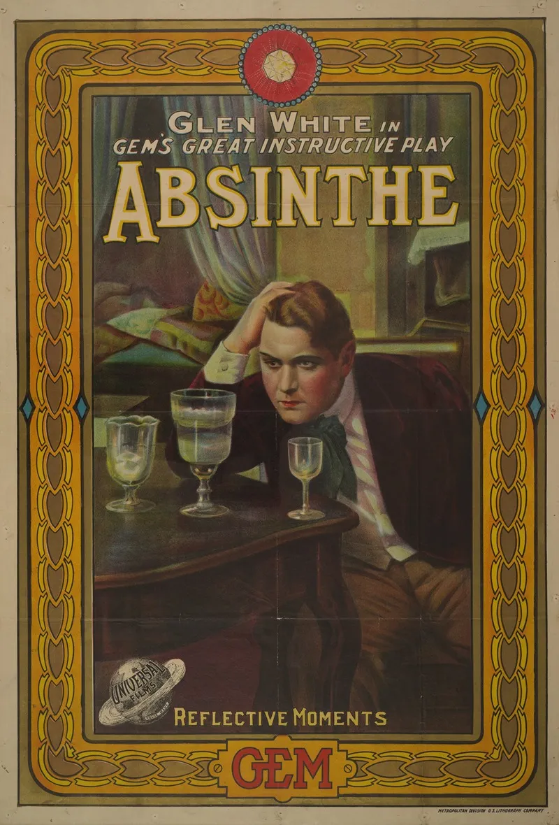 Glen White In Gems Great Instructive Play Absinthe Reflective Moments Wall Art by U.S. Lithograph Co. - High-Resolution Digital Print