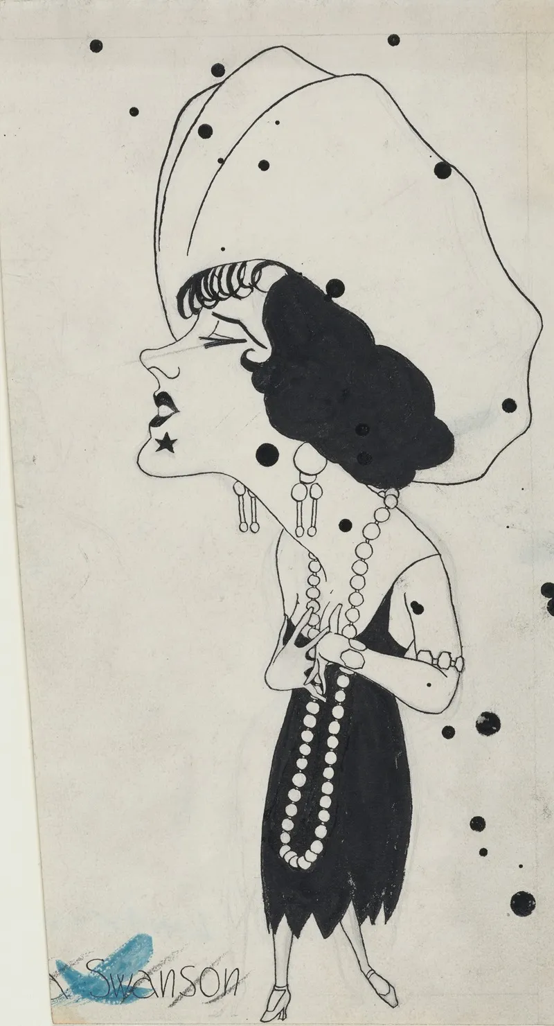 Gloria May Josephine Swanson Wall Art by Walter K. Kinstler - High-Resolution Digital Print