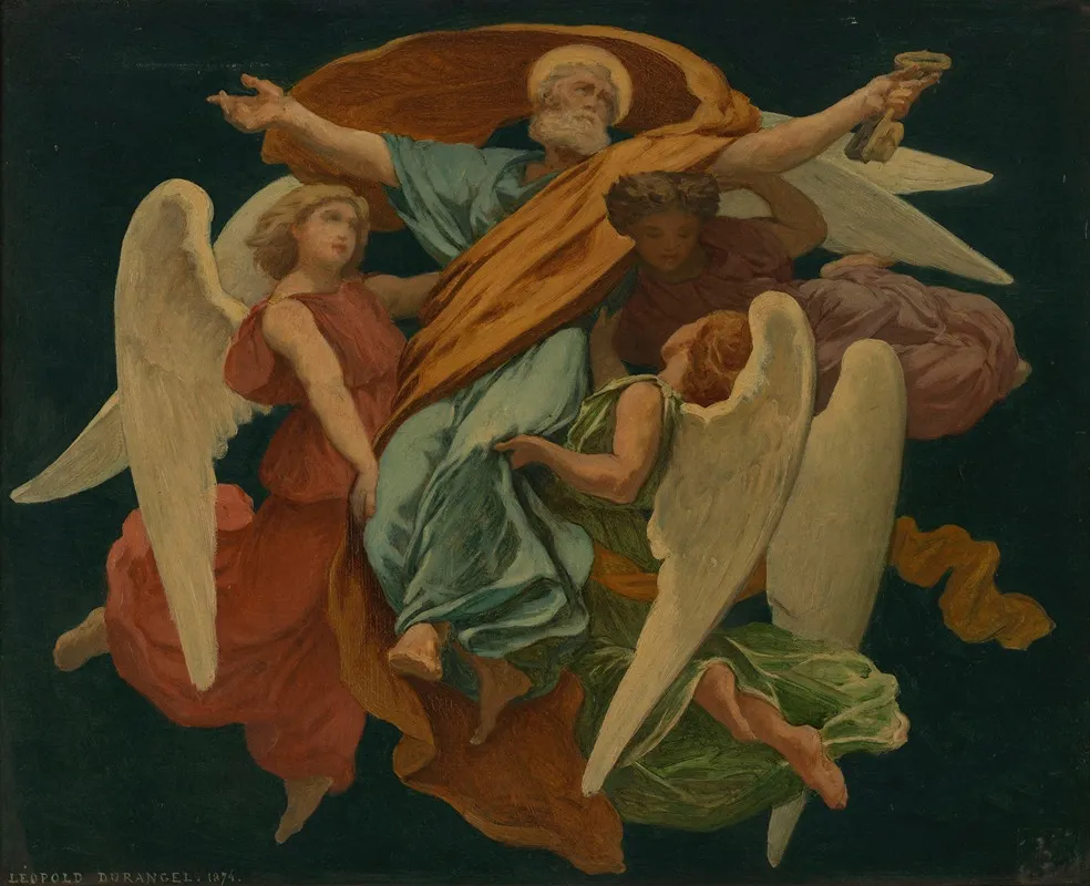 Glorification De Saint Pierre Wall Art by Léopold Durangel - High-Resolution Digital Print