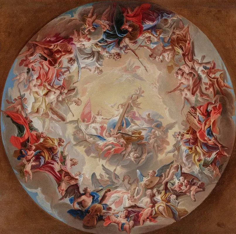 Glorification Of The Cross Wall Art by Carlo Carlone - High-Resolution Digital Print