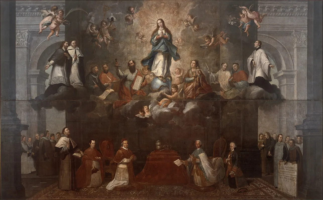Glorification Of The Immaculate Conception Wall Art by Francisco Antonio Vallejo - High-Resolution Digital Print