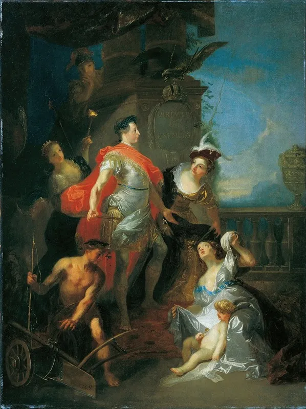 Glorifikation Kaiser Josephs Ii Wall Art by Franz Anton Maulbertsch - High-Resolution Digital Print