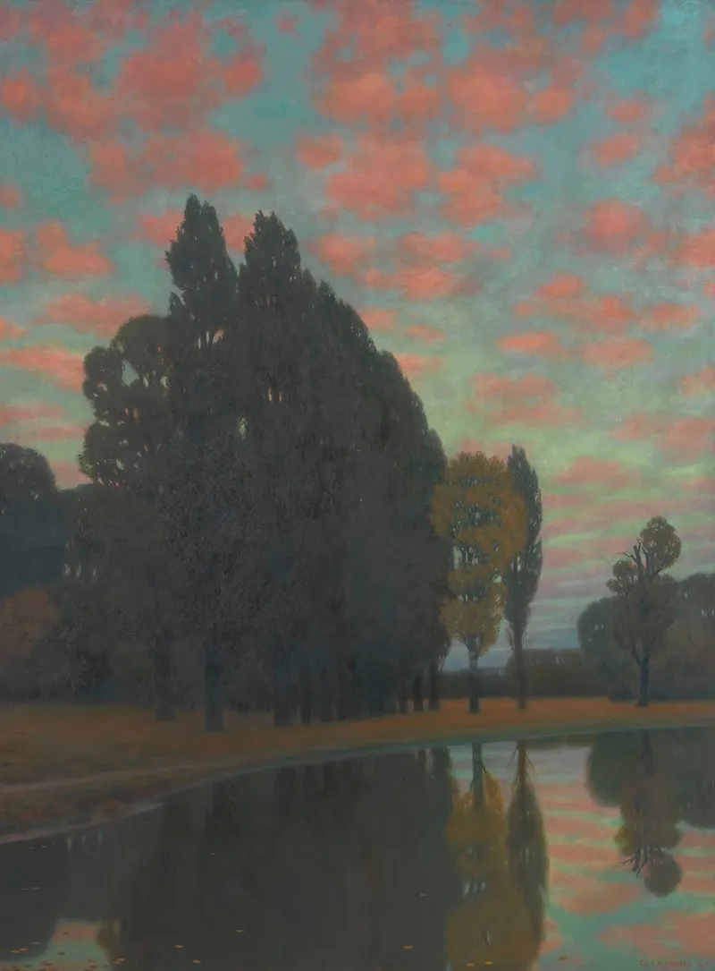 Gluhwolken Pratermotiv Wall Art by Eduard Kasparides - High-Resolution Digital Print