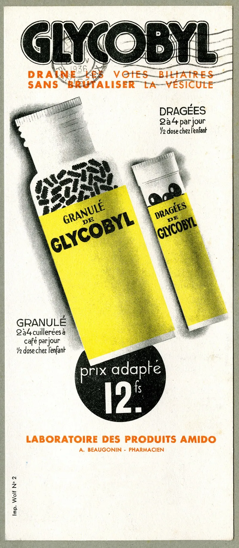 Glycobyl Wall Art by Laboratoires Amido - High-Resolution Digital Print