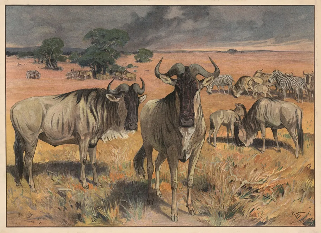 Gnu Wall Art by Karl Wagner - High-Resolution Digital Print