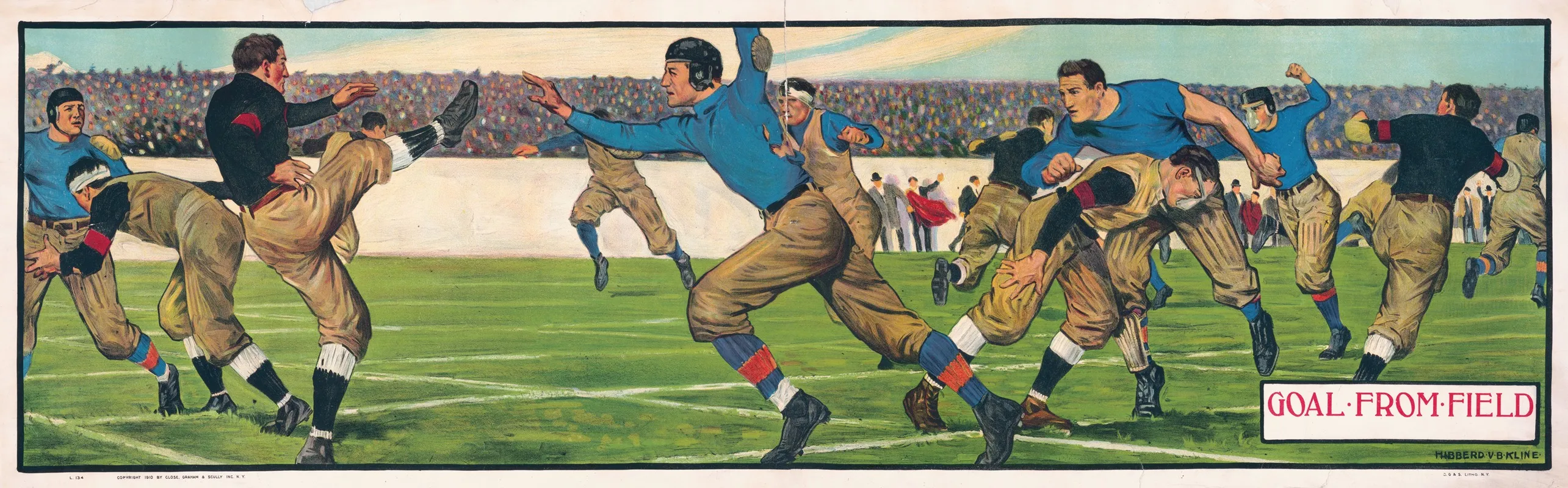 Goal From Field Wall Art by Hibberd Van Buren Kline - High-Resolution Digital Print