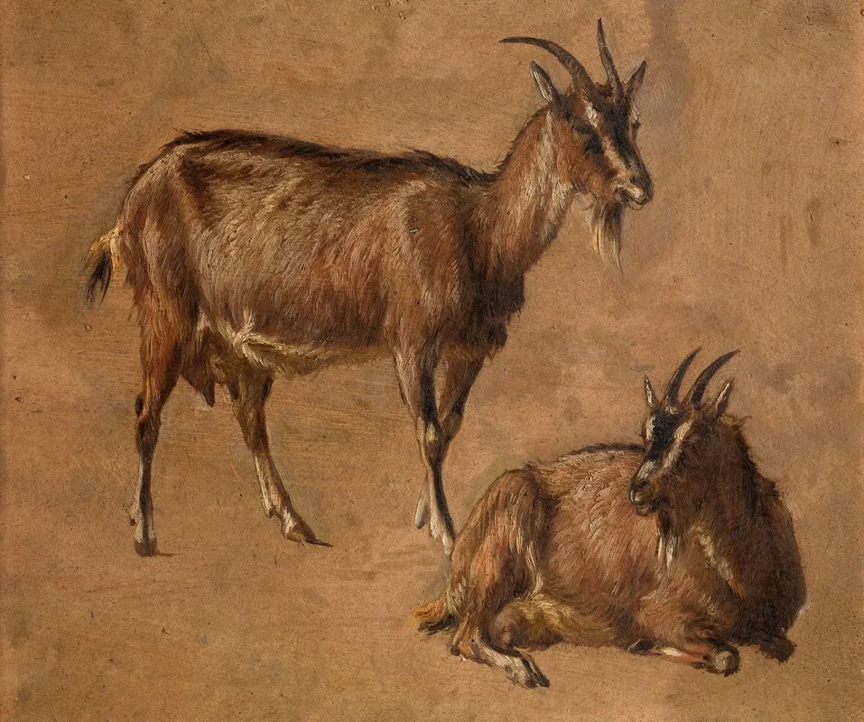 Goats 3 Wall Art by Andre Plumot - High-Resolution Digital Print