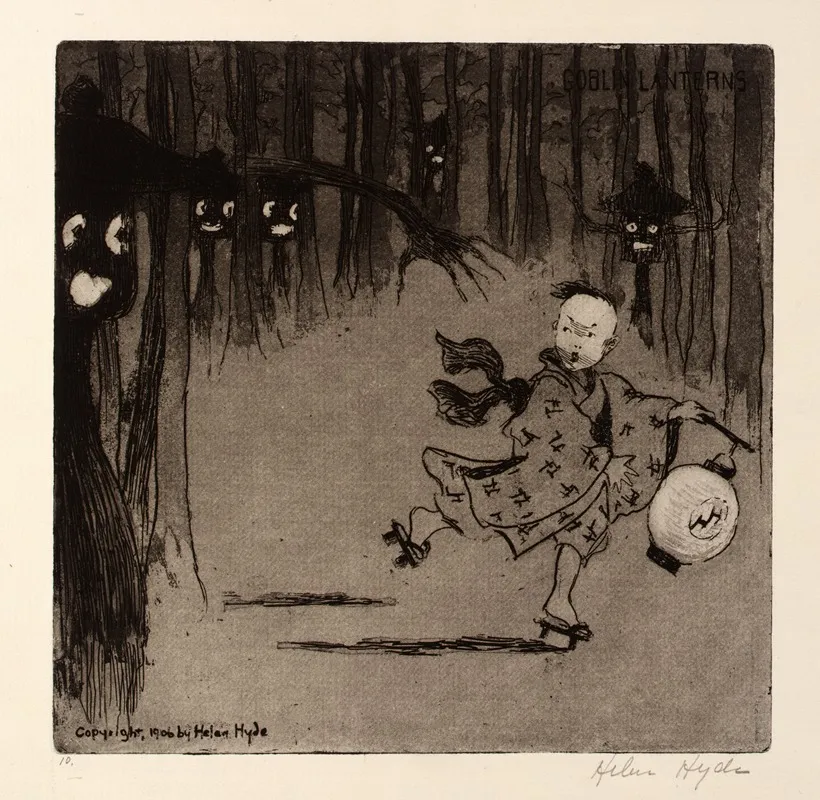 Goblin Lanterns Wall Art by Helen Hyde - High-Resolution Digital Print