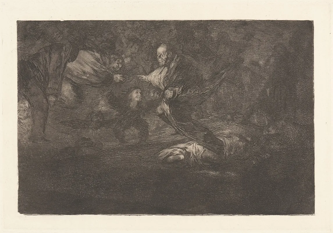 God Creates Them And They Join Up Together Dios Los Cria Y Ellos Se Juntan Wall Art by Francisco de Goya - High-Resolution Digital Print