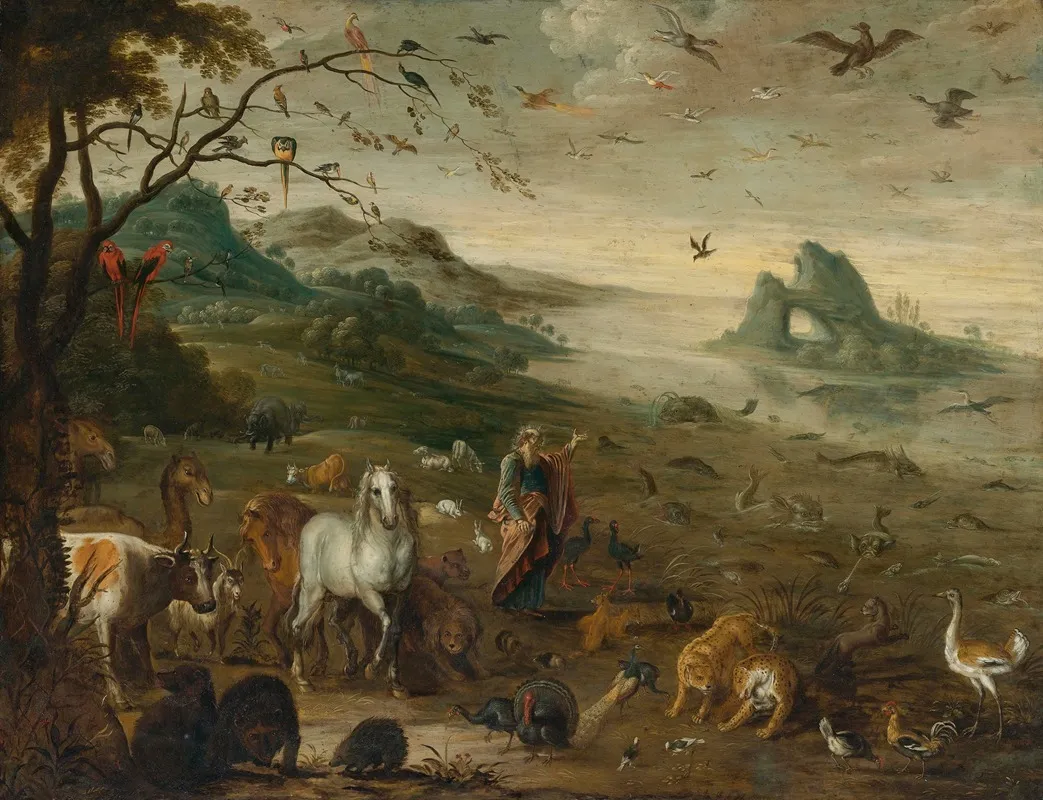 God Creating The Animals Of The World Wall Art by Isaac Van Oosten - High-Resolution Digital Print