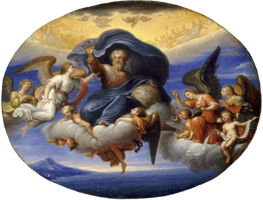 God The Father Wall Art by Circle of Pierre Mignard I - High-Resolution Digital Print
