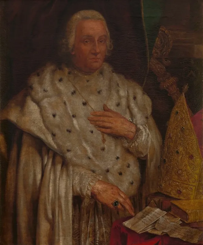 Godefried Hermans Abbot Of Tongerlo Wall Art by Willem Jacob Herreyns - High-Resolution Digital Print