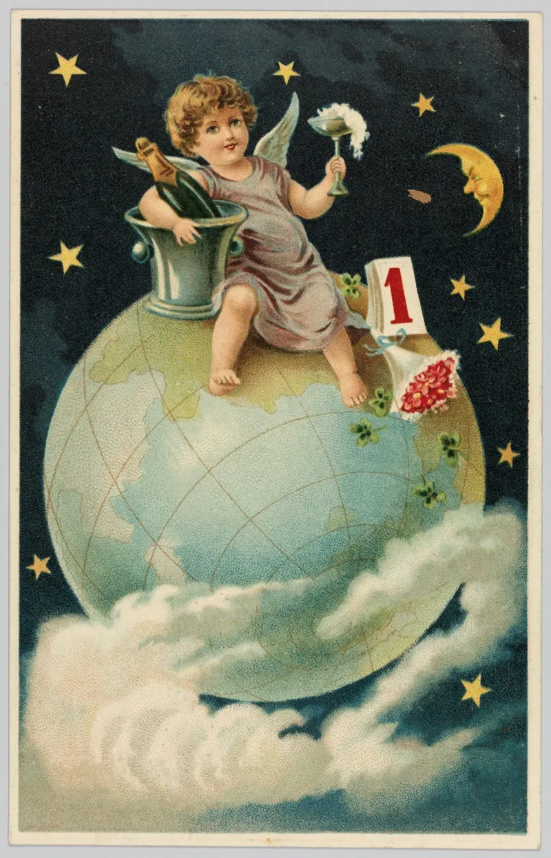Godt Nytaar Happy New Year 4 Wall Art by Selmar Bayer - High-Resolution Digital Print