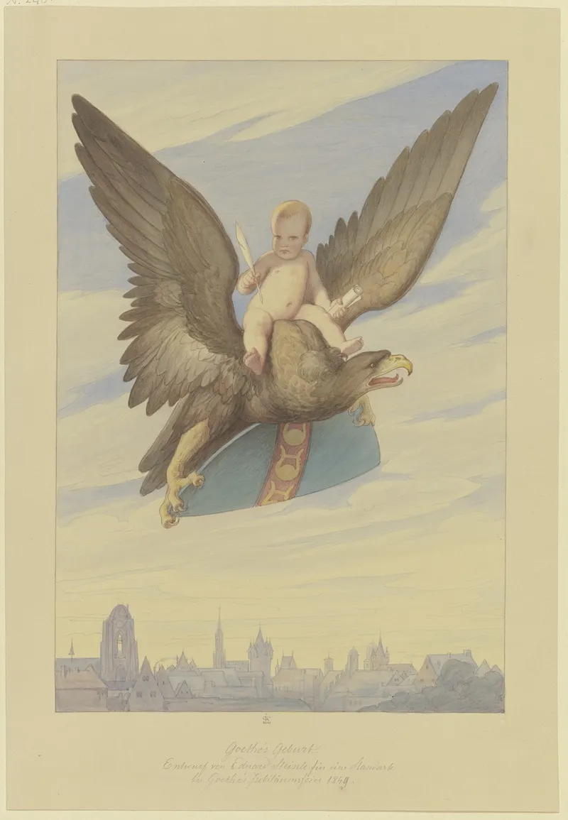 Goethes Birth Wall Art by Eduard von Steinle - High-Resolution Digital Print