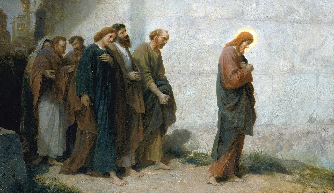 Going Down To Gethsemane Wall Art by Johannes Adam Simon Oertel - High-Resolution Digital Print