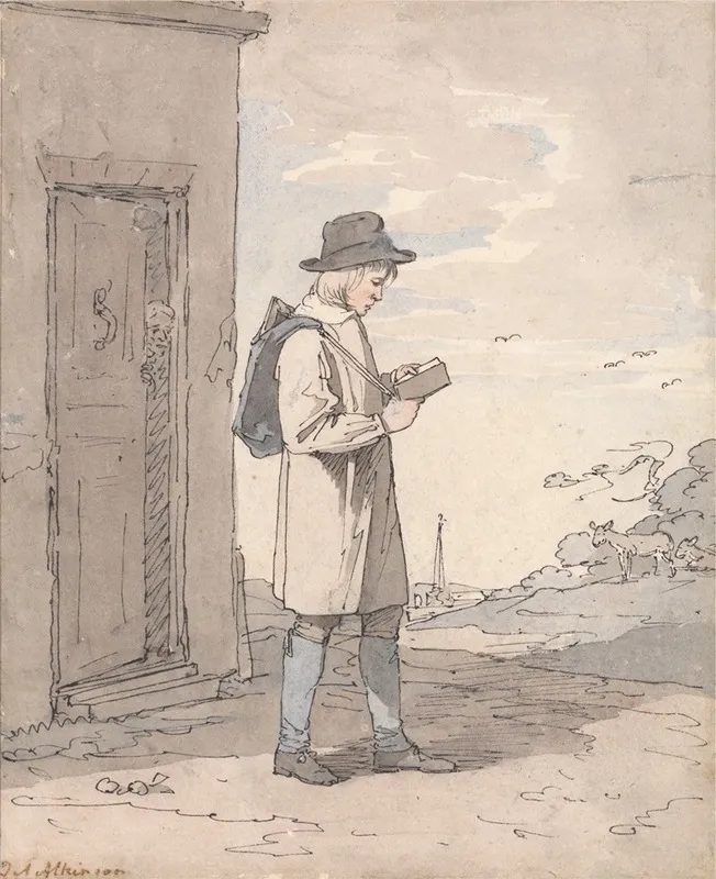 Going To School Wall Art by John Augustus Atkinson - High-Resolution Digital Print
