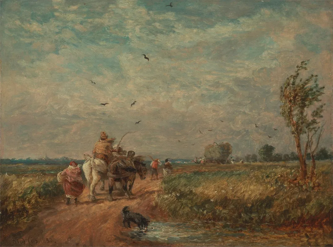 Going To The Hayfield Wall Art by David Cox - High-Resolution Digital Print