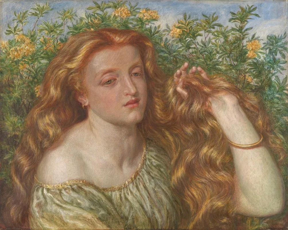 Golden Hair Wall Art by Frederic James Shields - High-Resolution Digital Print