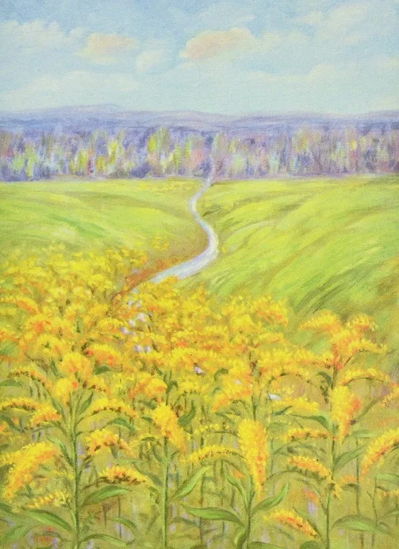 Goldenrod Wall Art by Lafayette F. Cargill - High-Resolution Digital Print