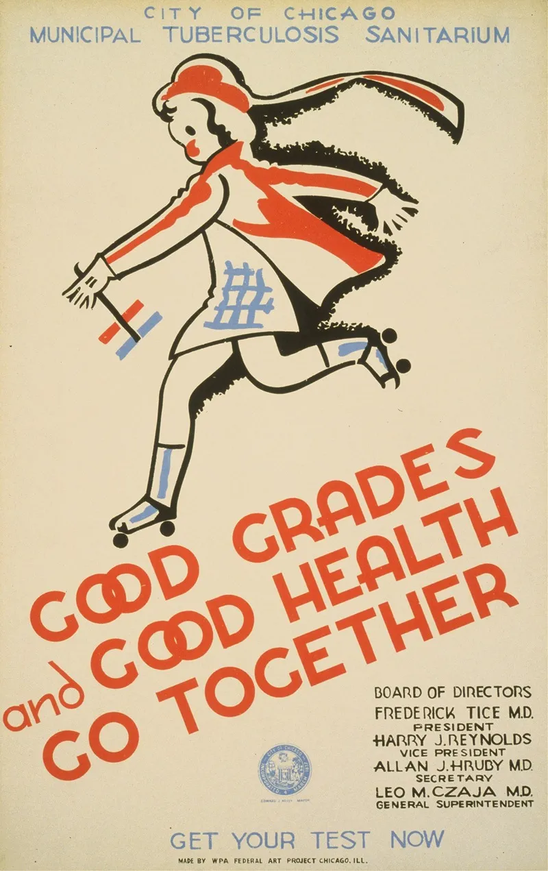 Good Grades And Good Health Go Together Wall Art by Anonymous - High-Resolution Digital Print