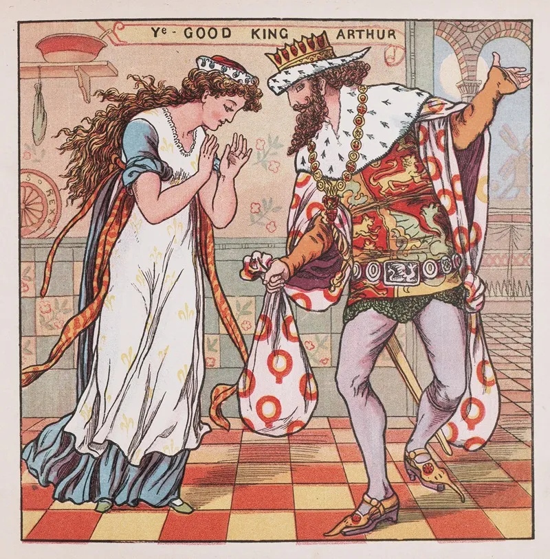 Good King Arthur Wall Art by Walter Crane - High-Resolution Digital Print