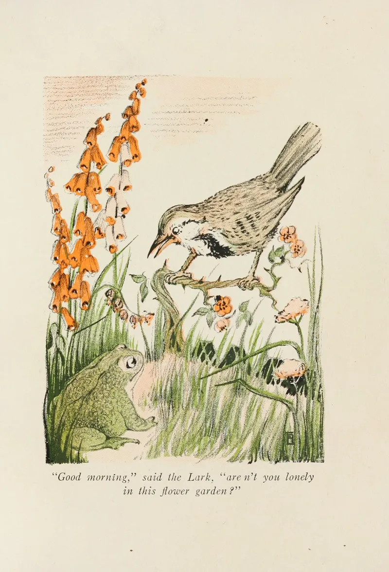 Good Morning Said The Lark Wall Art by Elizabeth Stafford Fry - High-Resolution Digital Print