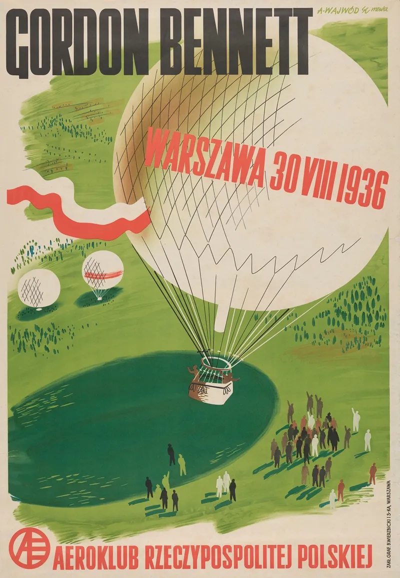 Gordon Bennett Warszawa 30 Viii 1936 2 Wall Art by Antoni Wajwód - High-Resolution Digital Print