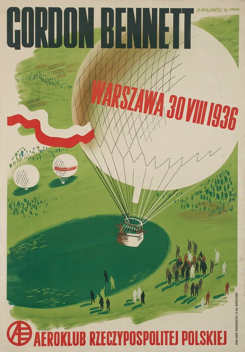 Gordon Bennett Warszawa 30 Viii 1936 Wall Art by Antoni Wajwód - High-Resolution Digital Print