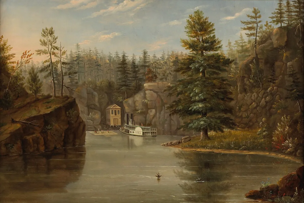 Gorge Of The St Croix Wall Art by Henry Lewis - High-Resolution Digital Print