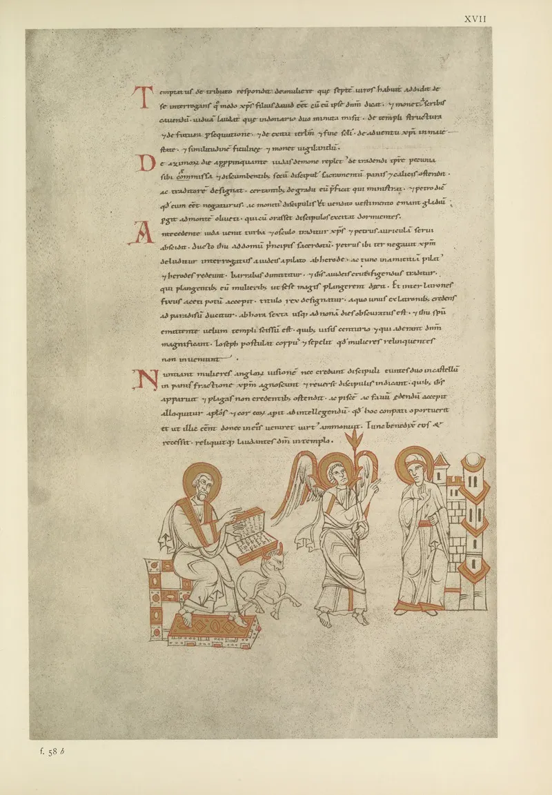 Gospels Of Matilda Countess Of Tuscany 1055 1115 Pl 11 Wall Art by George Frederic Warner - High-Resolution Digital Print
