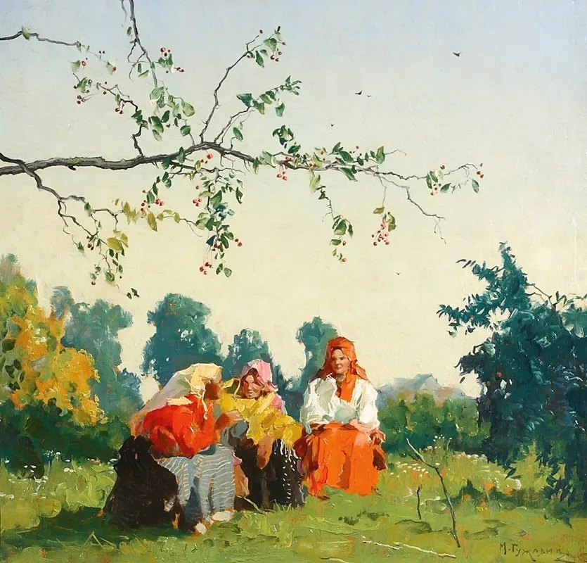 Gossip 2 Wall Art by Mikhail Markelovich Guzhavin - High-Resolution Digital Print