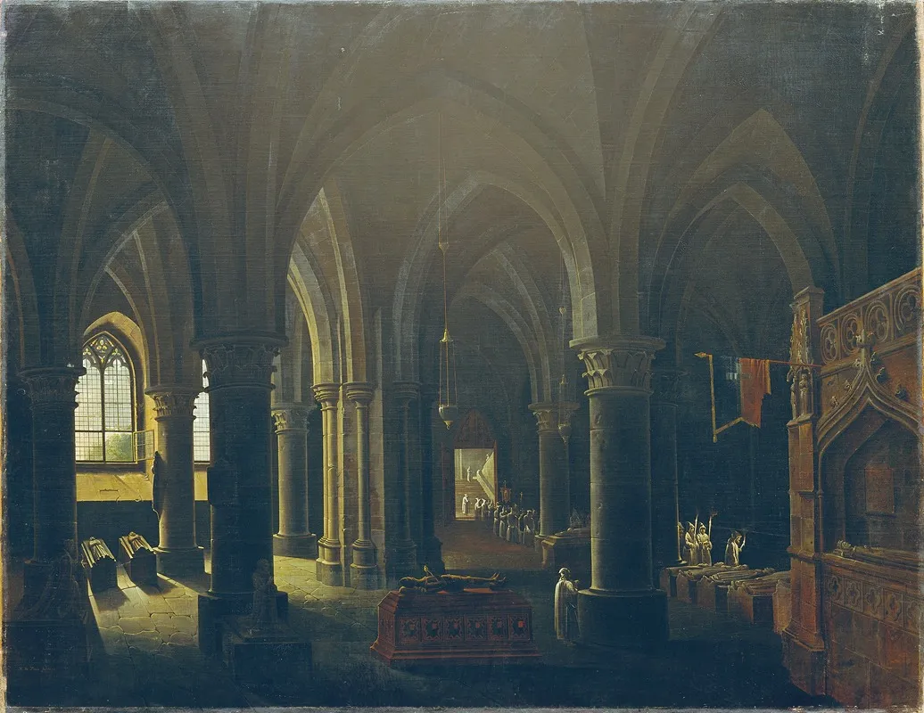 Gotisches Gruftgewolbe Wall Art by Antonio de Pian - High-Resolution Digital Print