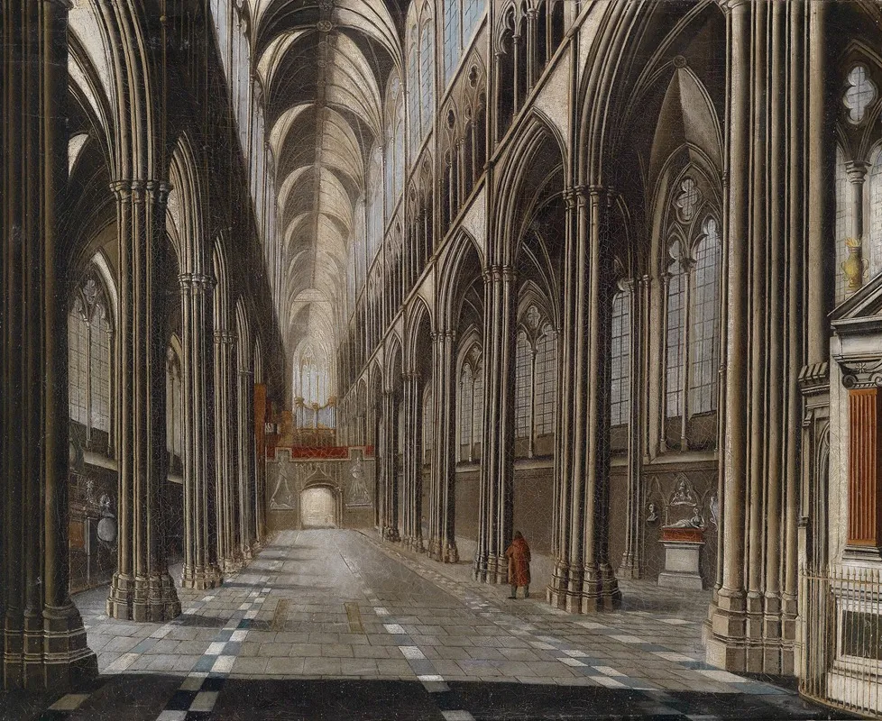 Gotisches Kircheninterieur Wall Art by Christian Stöcklin - High-Resolution Digital Print