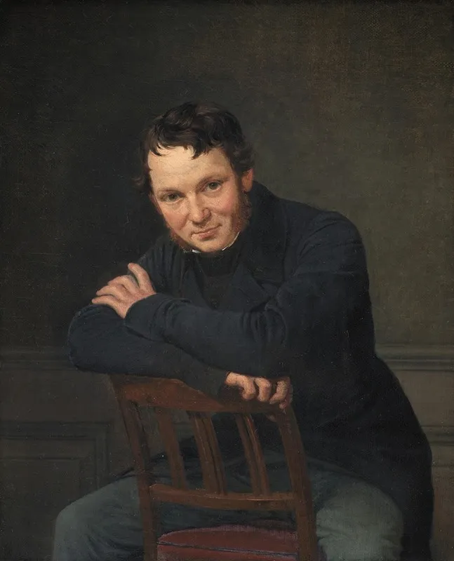 Gottlieb Bindesboll Danish Architect Wall Art by Wilhelm Marstrand - High-Resolution Digital Print
